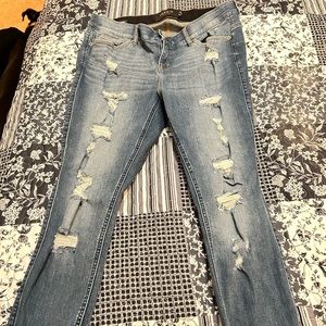 Torrid premium bombshell skinny distressed jeans. Women’s plus size 16 short